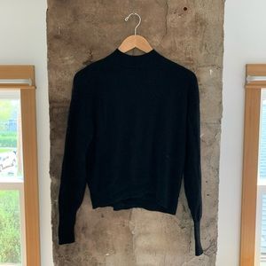 Everlane Black Mock Neck Sweater
